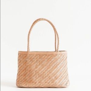 Bembien Ella leather woven bag in Blush Pink- NWOT